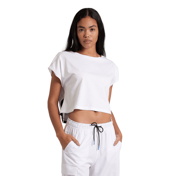 Arena W Arena Logo Crop Tee M white/black Damen