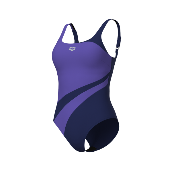 Arena W Arena Swimsuit Liliana U Back C Cup D 36 navy/violet Damen