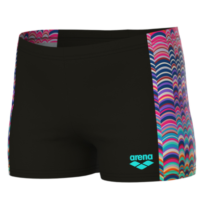 Arena B Arena Ondulation Swim Short 140 black/multi violet Jungen Produktbild 1