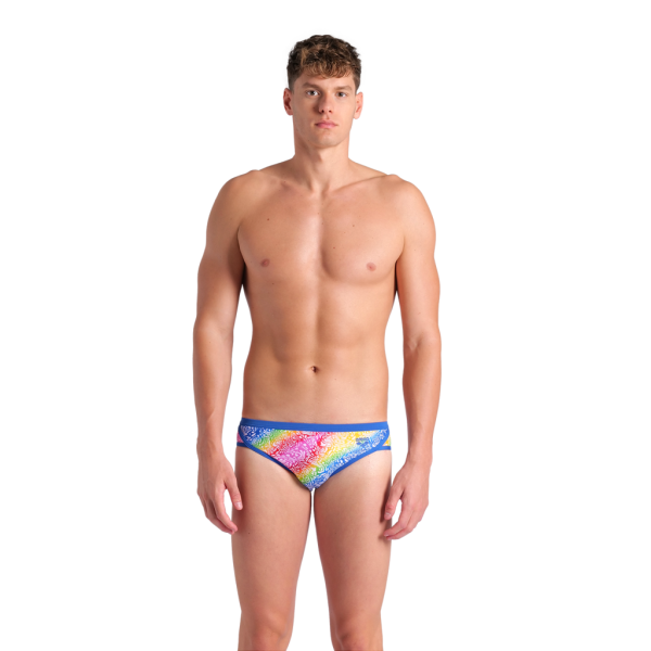 Arena M Arena Swim Briefs Printed D 2 royal/white multi Herren