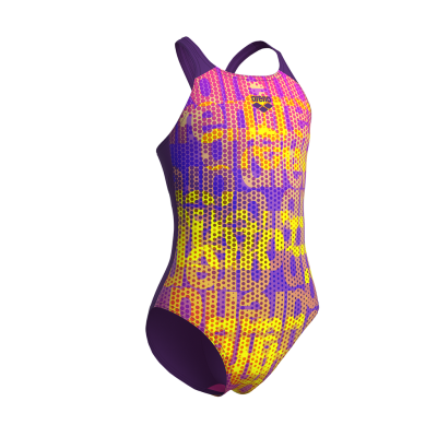Arena G Arena Multi Colours Swimsuit V Back 140 plum multi/plum M&auml;dchen Produktbild 2