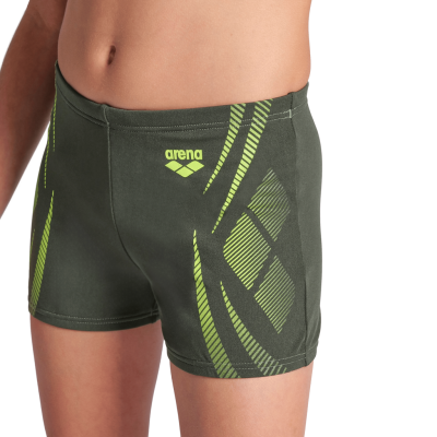 Arena B Arena Poseidonia Swim Short 128 dark sage/artic lime Jungen Produktbild 1