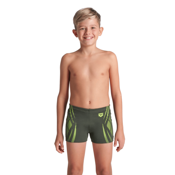 Arena B Arena Poseidonia Swim Short 164 dark sage/artic lime Jungen