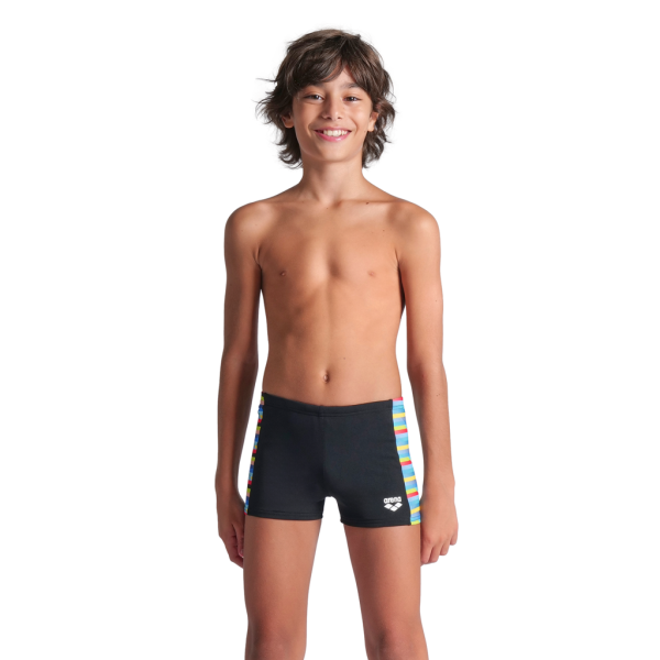 Arena B Arena Racing Stripe Swim Short 140 black/black multi Jungen