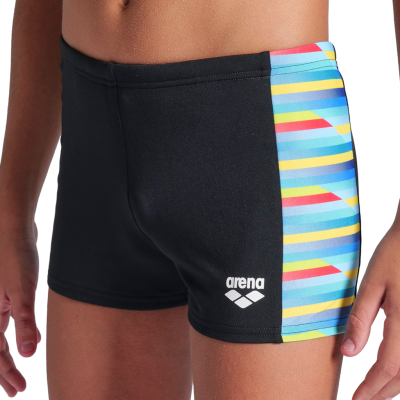 Arena B Arena Racing Stripe Swim Short 140 black/black multi Jungen Produktbild 1