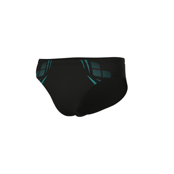 Arena M Arena Poseidonia Swim Briefs D 4 black/turquoise Herren