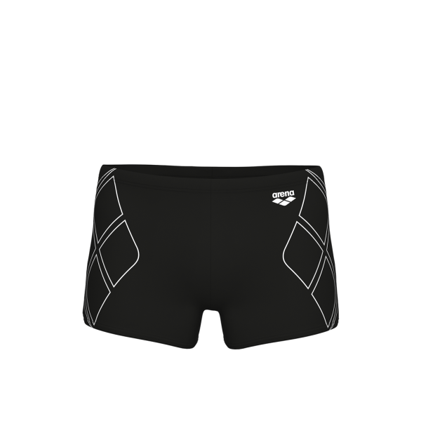 Arena M Arena Graphic Swim Short D 5 black/white Herren