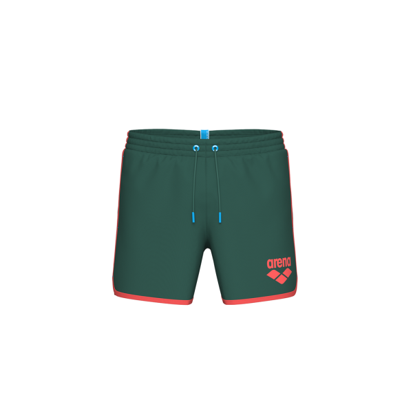 Arena M Arena Big Logo Borders Beach Short XXL mangrove/calypso coral Herren