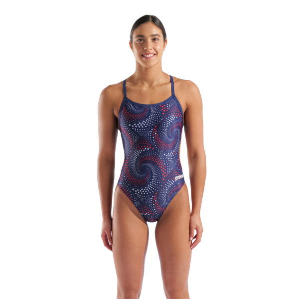 Arena W Arena Fireflow Swimsuit Challenge Back D 36 navy/team redwhiteblue Damen