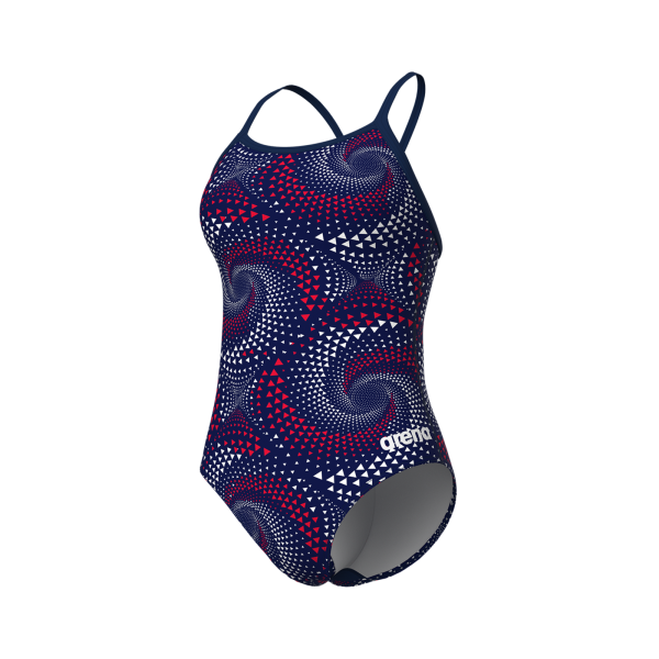 Arena W Arena Fireflow Swimsuit Lightdrop Back D 36 navy/team redwhiteblue Damen