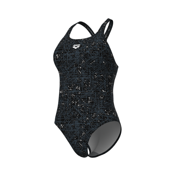 Arena W Arena Ribbed Swimsuit Swim Pro Back D 44 black multi Damen