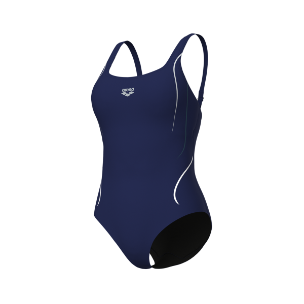 Arena W Arena Swimsuit Ludovica Soft Curve Back D 40 navy/navy multi Damen