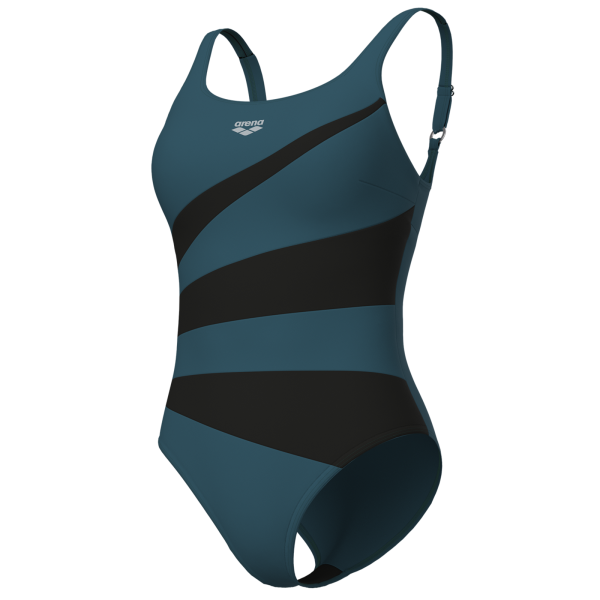 Arena W Arena Isabella Swimsuit Wing Back C D 42 mangrove/night grey Damen