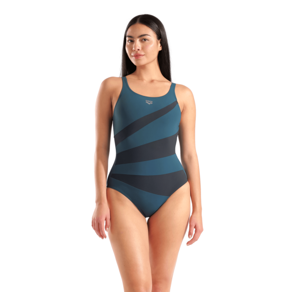 Arena W Arena Isabella Swimsuit Wing Back C D 46 mangrove/night grey Damen