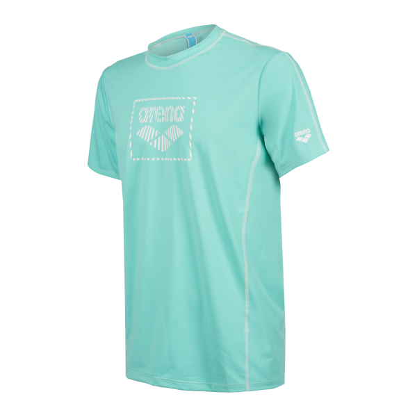 Arena M Arena S/S Swim Shirt L water Herren