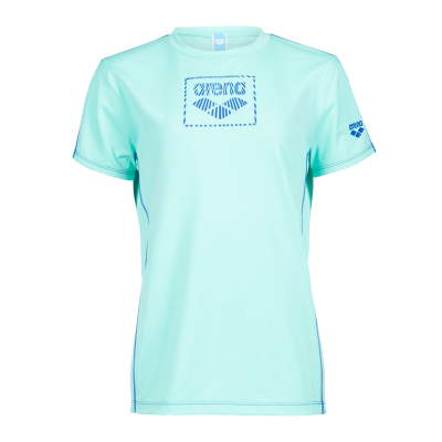 Arena Jr Arena S/S Swim Shirt 128 water Unisex Produktbild 1