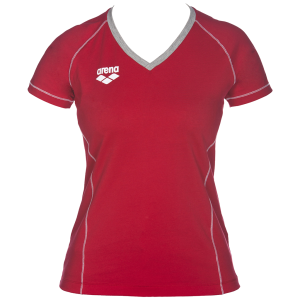 Arena W Tl S/S Tee XXS/34 red Damen