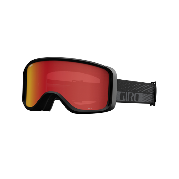 Giro Eyewear Sagen Goggle one size black/grey flow amber scarlet S2 +S0 Unisex