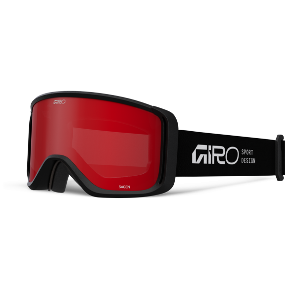 Giro Eyewear Sagen Flash Goggle one size black stacked amber scarlet S2 +S0 Herren