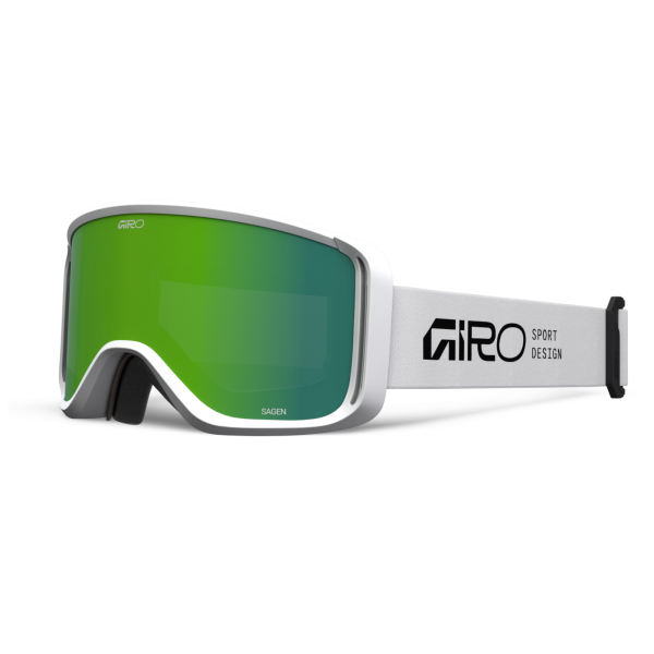 Giro Eyewear Sagen Flash Goggle one size white stacked loden green S2 +S0 Herren