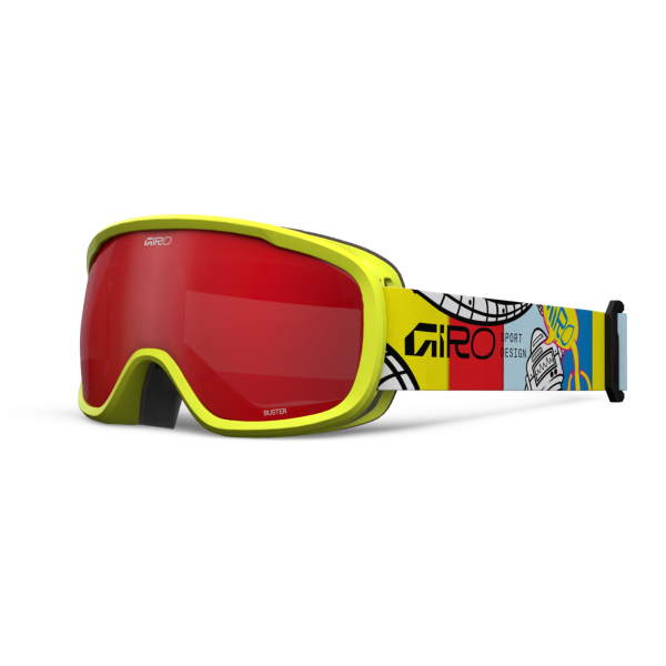 Giro Eyewear Buster Flash Goggle one size yellow robot amber scarlet S2 Unisex