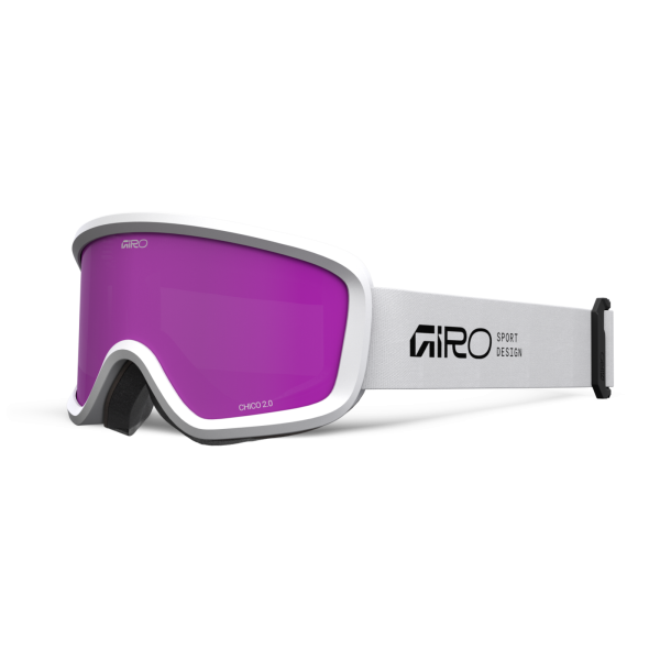 Giro Eyewear Chico 2.0 Flash Goggle one size white stacked amber pink S2 Unisex