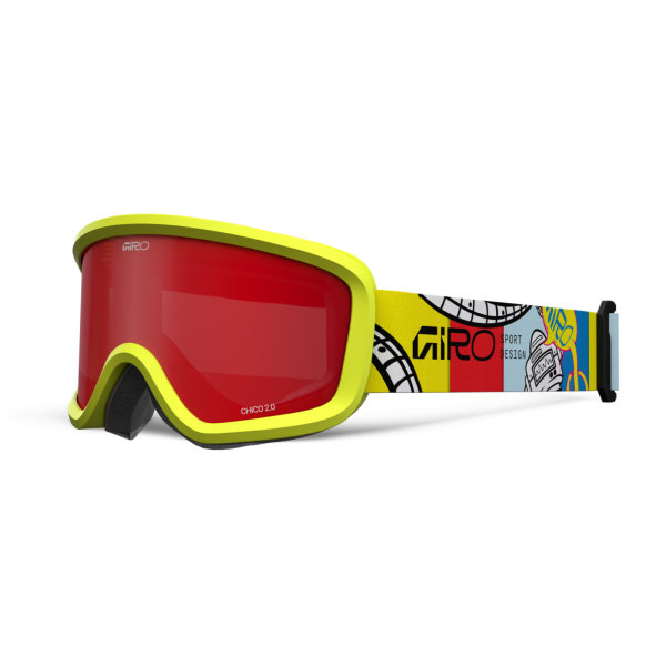 Giro Eyewear Chico 2.0 Flash Goggle one size yellow robot amber scarlet S2 Unisex