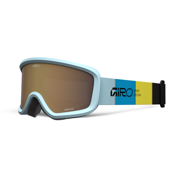 Giro Eyewear Chico 2.0 Basic Goggle one size light blue blocks amber rose S2 Unisex