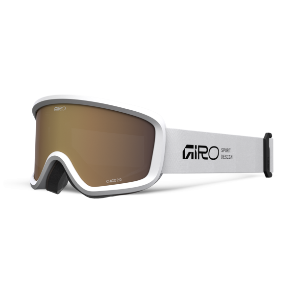 Giro Eyewear Chico 2.0 Basic Goggle one size white stacked amber rose S2 Unisex