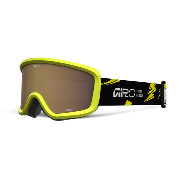 Giro Eyewear Chico 2.0 Basic Goggle one size yellow bolts amber rose S2 Unisex
