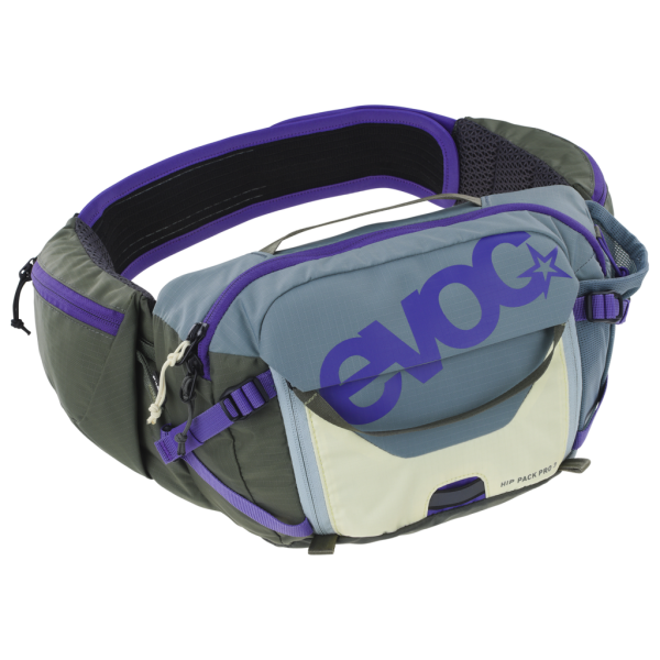 Evoc Hip Pack Pro 3L + 1.5L Bladder one size steel/violet/dark olive Unisex