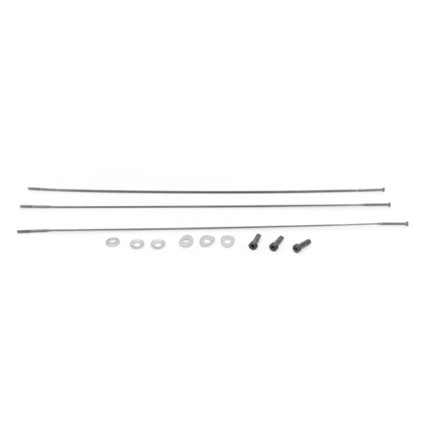 Zipp Spoke and Nipple 266mm CX-Ray Straight Pull Qty 3 one size black