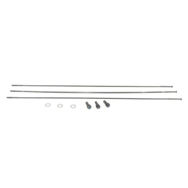 Zipp Spoke and Nipple 278mm Straight Rise 60 27.5 Qty 3 one size black