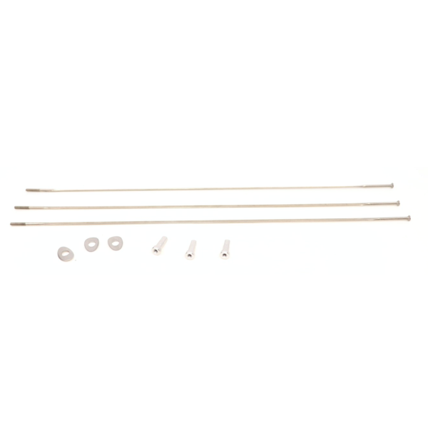 Zipp Spoke and Nipple 258mm CX-Ray Straight Pull Qty 3 one size silver