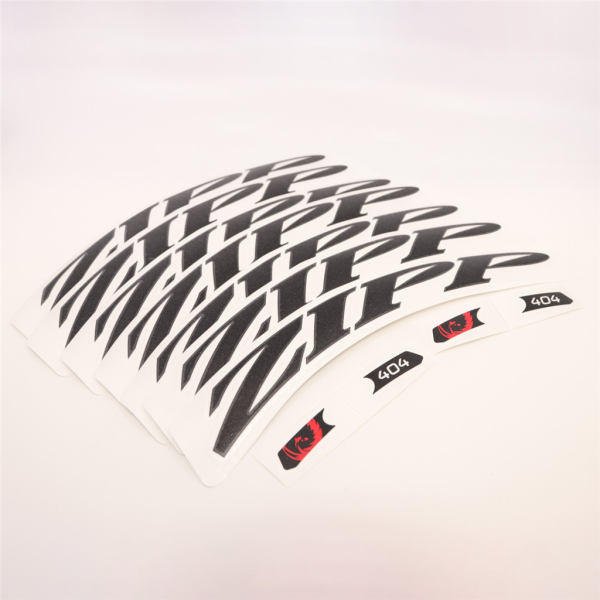 Zipp Wheel Decal Set Zipp 404 for one wheel matte black one size black