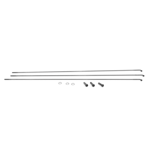 Zipp Spoke and Nipple 304mm CX-Sprint J-Bend Qty 3 one size black