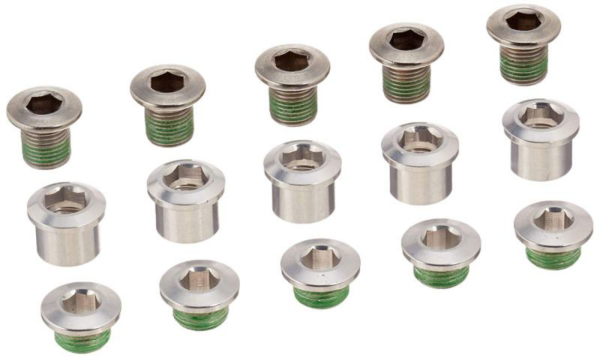 SRAM Chainring Bolt KIT 5X3 M8.5X7/M8.5X5/M8 SteelQTY 5 one size silver