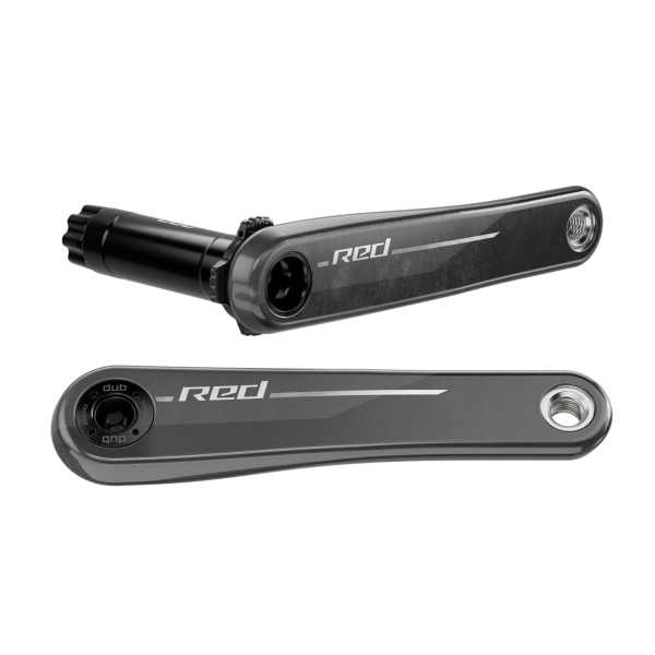 SRAM MY24 Crankarmset Red 8-Bolt Wide DUB 165mm natural carbon