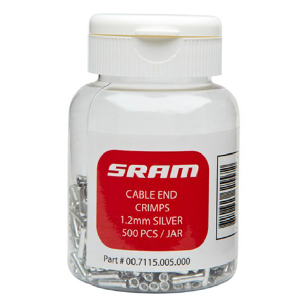 SRAM Cable End Caps 1.2mm Qty 500 silver