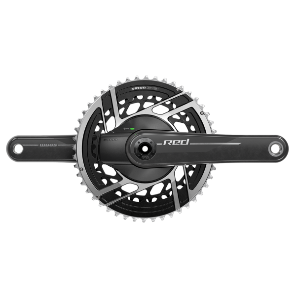 Quarq MY24 Power Meter Crankset Red AXS 2x DUB 170mm/46/33t natural carbon