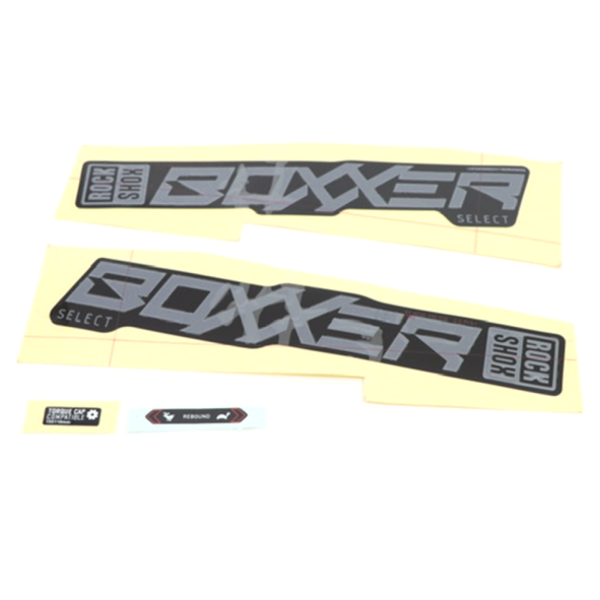 Rock Shox Fork Decal Kit, BoXXer Select+ 2020+ grey for black