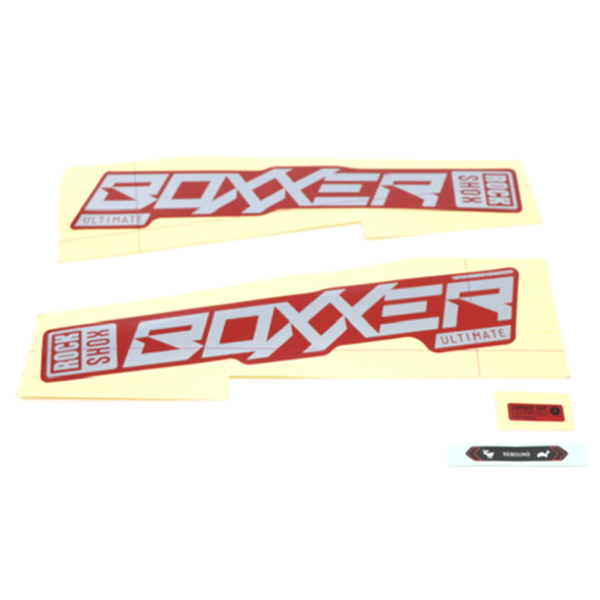 Rock Shox Fork Decal Kit, BoXXer Ultimate 2021 polar for red