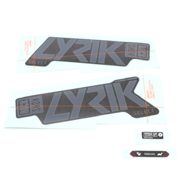 Rock Shox Fork Decal Kit, Lyrik Select 2020+ grey for black