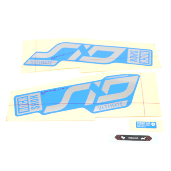 Rock Shox Fork Decal Kit, SID Ultimate -100mm 20+ polar for blue