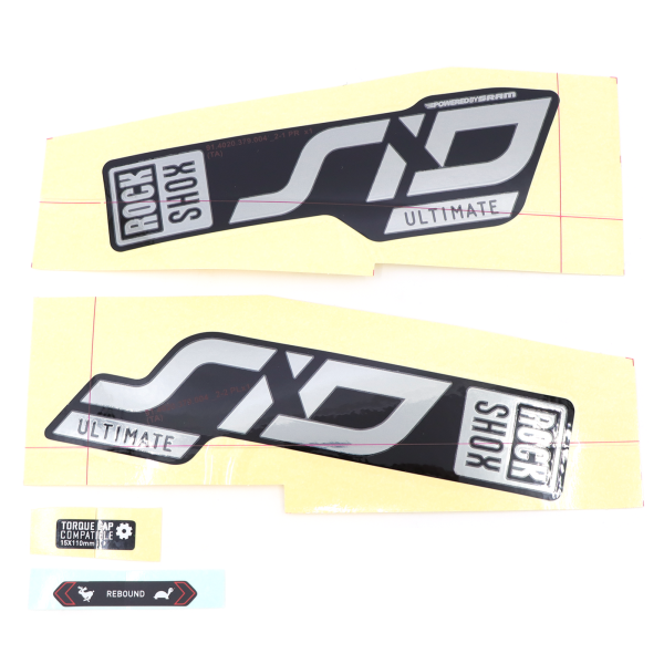 Rock Shox Fork Decal Kit, SID Ultimate -120mm 20+ polar for blk