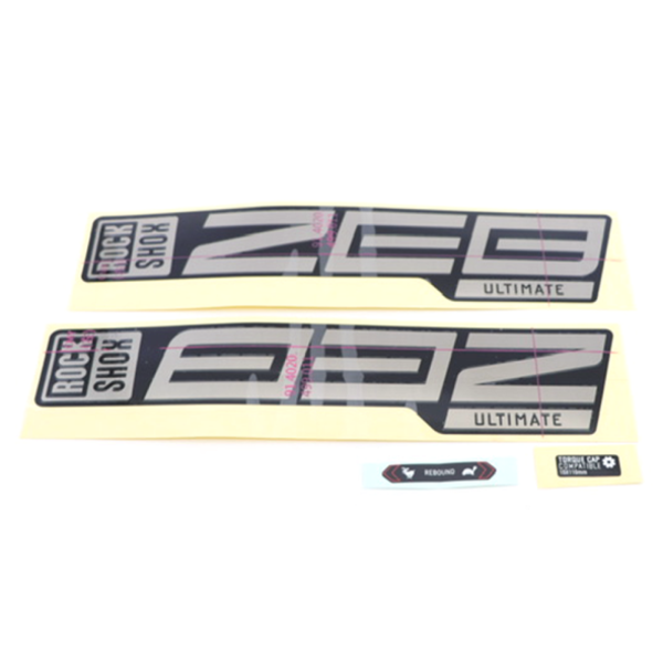 Rock Shox Fork Decal Kit, Zeb Ultimate 2021 polar for black