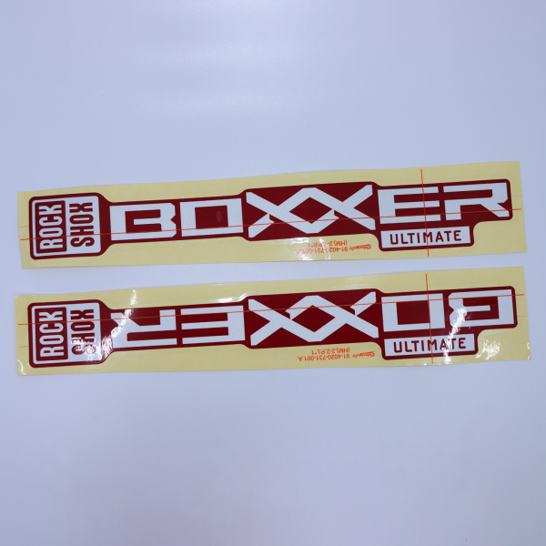Rock Shox Fork Decal Kit, BoXXer 38mm 2024+ silver for red