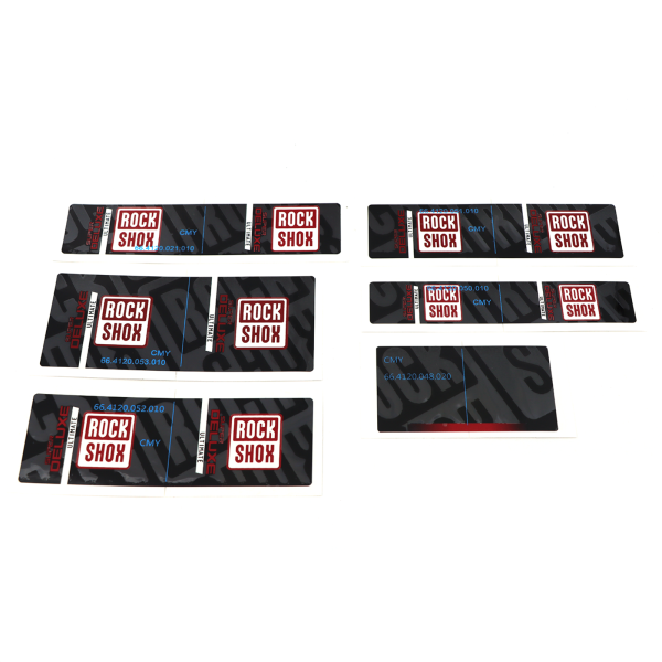 Rock Shox Rear Shock Decal Kit, Super Deluxe 2023+/C+ electricred