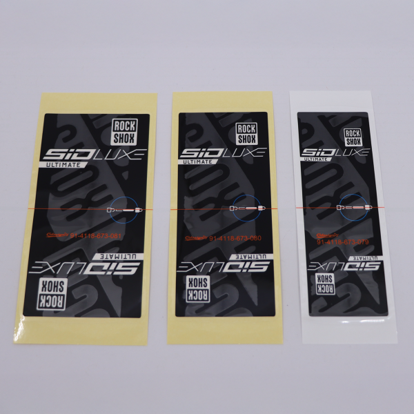 Rock Shox Rear Shock Decal Kit, SIDLuxe 2020+/A black