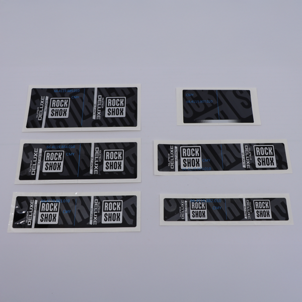 Rock Shox Rear Shock Decal Kit, Super Deluxe 2023+/C+ black